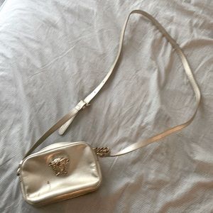 Versace gold palazzo Medusa camera bag